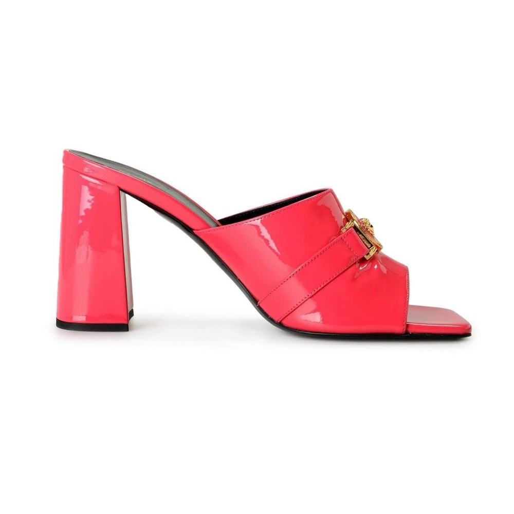 VERSACE Womens Pink and Gold Medussa